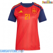 Camisa de time de futebol Espanha Mikel Oyarzabal #21 Replicas 1º Equipamento Feminina Mundo 2026 Manga Curta